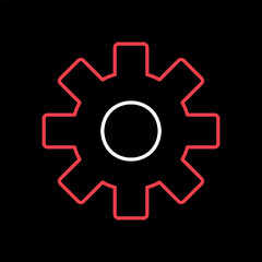 Settings icon with additional gears symbol