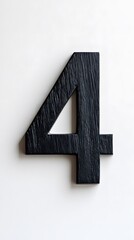 Obraz premium 44. The number 44 in a geometric, modern font, simple and symmetrical, centered on white