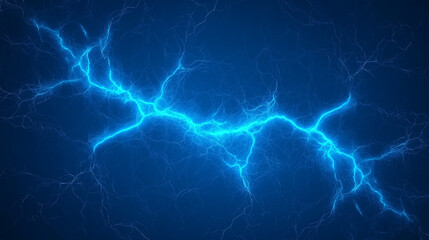Electric Blue Bolt: An abstract image of a vibrant blue lightning bolt, crackling with energy against a deep blue backdrop.  The electrifying lines create a dynamic and powerful visual. 
