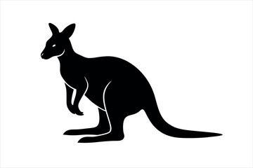 Wallaby silhouettee