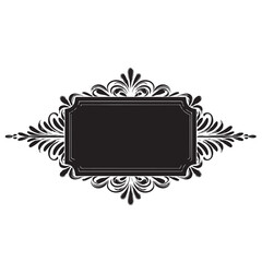 Elegant Black and White Ornate Frame Design