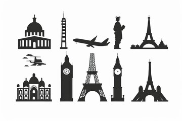 Travel Icon, Simple Logo Minimalism