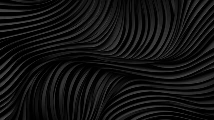 Abstract Dark Flow: An abstract minimalist design featuring  intriguing  black waves of textured lines that flow and undulate.