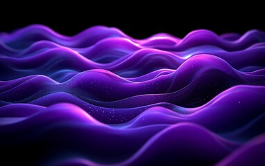 Obraz premium Abstract purple and blue glowing wave.