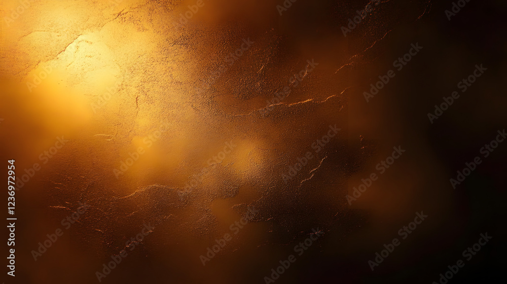 Poster warm and rich 4k abstract background with deep brown and gold gradients. perfect for adding a sophis