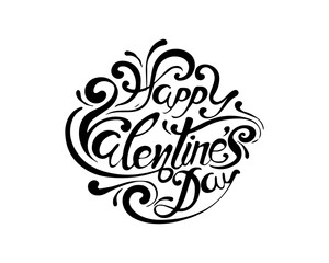 happy valentines day vector and  silhouette