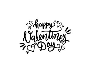 happy valentines day vector and  silhouette