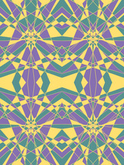 Seamless pattern with abstract geometric ornament.