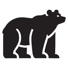Bear Silhouette Vector Illustration