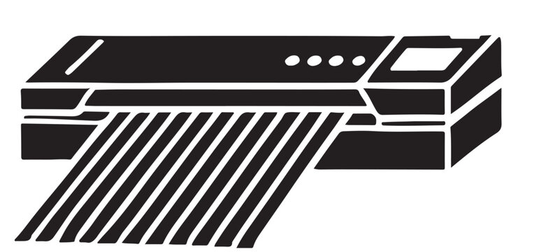 black and white printer clip art preview