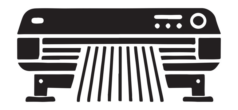 recommend clip art: Paper Shredder Silhouette Vector Graphic