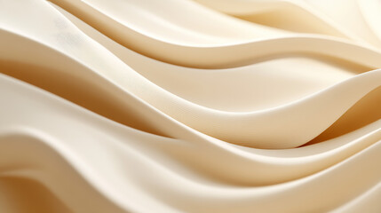 Abstract beige wavy pattern background 3d render illustration. 3D Illustration