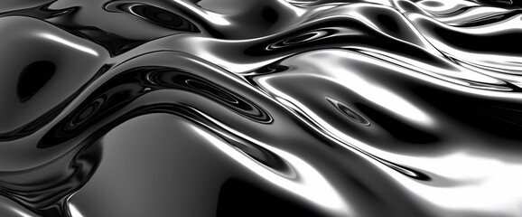 Abstract liquid metal background.
