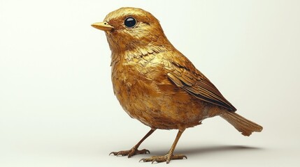 Golden Bird: A Gilded Avian Wonder