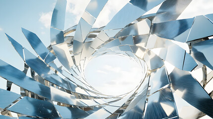 Cutting-edge solar panel array using AI to dynamically track the movement of the sun and adjust the panel’s angle to capture the most sunlight, improving energy efficiency and solar power output.