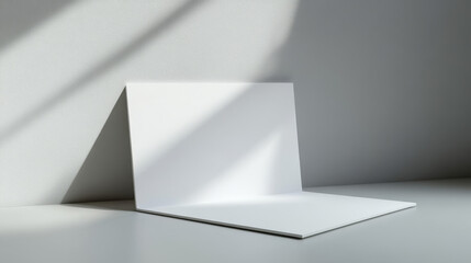 empty blank sheet isolated on grey to replace your design 3d illustration render