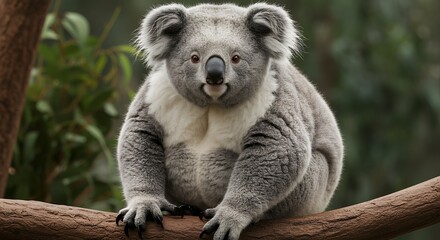 Fototapeta premium Adorable Koala Bear Sitting on a Branch