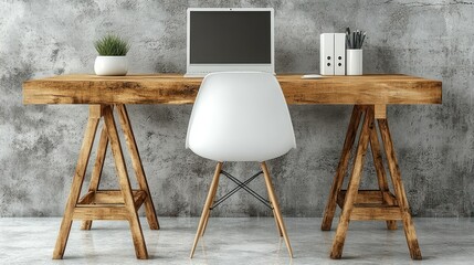 Modern Minimalist Home Office Workspace Design