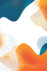 Dynamic business graphs with fluid border design digital art abstract view