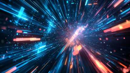 Neon abstract technology surface background concept science fiction design 3d render illustration