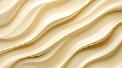 Obraz premium Creamy Beige Draped Fabric Swirling Smoothly