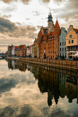 Fototapeta premium Beautiful autumn day in the gothic Old Town of Gdansk