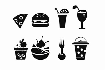 Food Icon, Simple Logo Minimalism