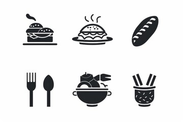 Food Icon, Simple Logo Minimalism