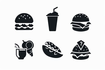 Food Icon, Simple Logo Minimalism
