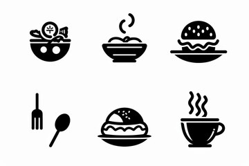 Food Icon, Simple Logo Minimalism