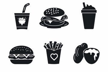 Food Icon, Simple Logo Minimalism