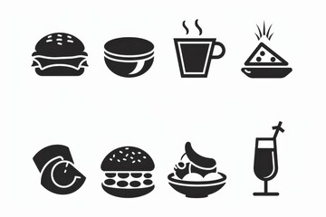 Food Icon, Simple Logo Minimalism