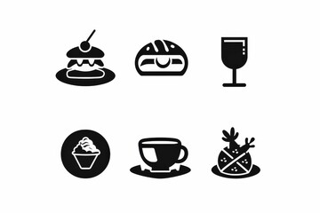 Food Icon, Simple Logo Minimalism