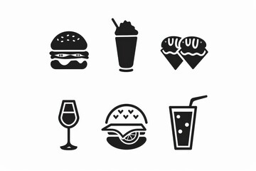 Food Icon, Simple Logo Minimalism