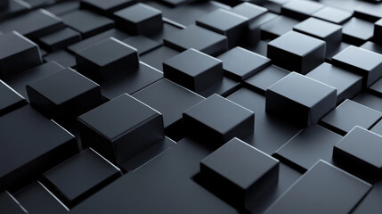 Fototapeta premium square cube abstract modern futuristic background render 3d illustration