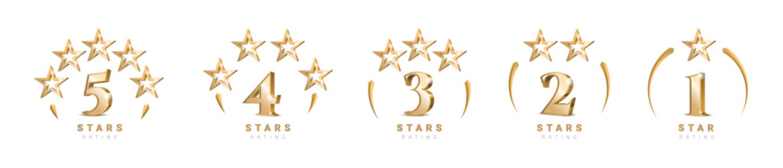 Obraz premium Star rating. star Symbol or emblem. vector illustration