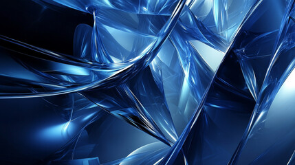 Obraz premium abstract transparent blue shape background design transparent modern futuristic 3d render illustration background