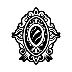 Obraz premium A glyph style icon of enchanted mirror symbol