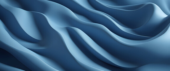 Obraz premium An abstract papercraft scene depicting an ocean wave, using layers of blue and turquoise paper that create a dynamic sense of movement and depth.