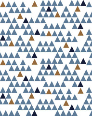 Two tone french style ribbon. Simple triangle pattern textile for shabby chic patchwork