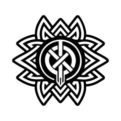 Destruction tattoo icon in filled style