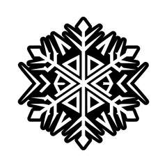 Frost tattoo icon in solid style