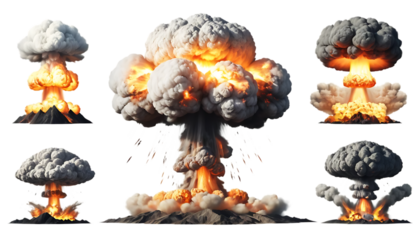 realistic nuclear explosions png