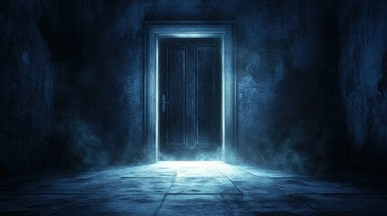 Obraz premium Mysterious Doorway Opening Into Darkness