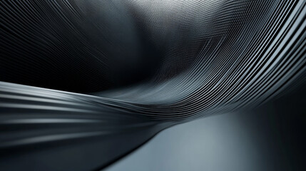 black futuristic technology shape surface backgorund 3d render illustration