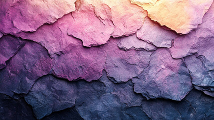Fototapeta premium Colorful textured rocks create a vibrant background in an abstract design