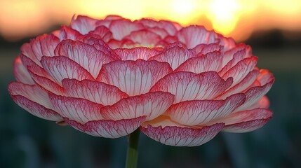 Sunset Ranunculus: A Delicate Bloom at Golden Hour