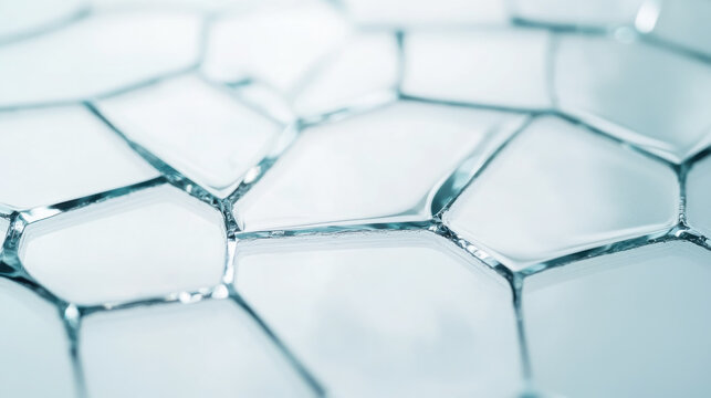 Geometric reflections of light refracted through modern abstract surface design