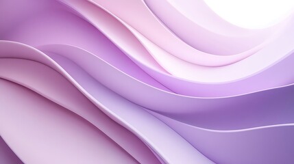 Obraz premium Abstract Lavender Waves Smooth Curves Design