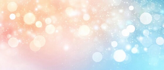 Abstract Pastel Bokeh Background With Sparkling Lights